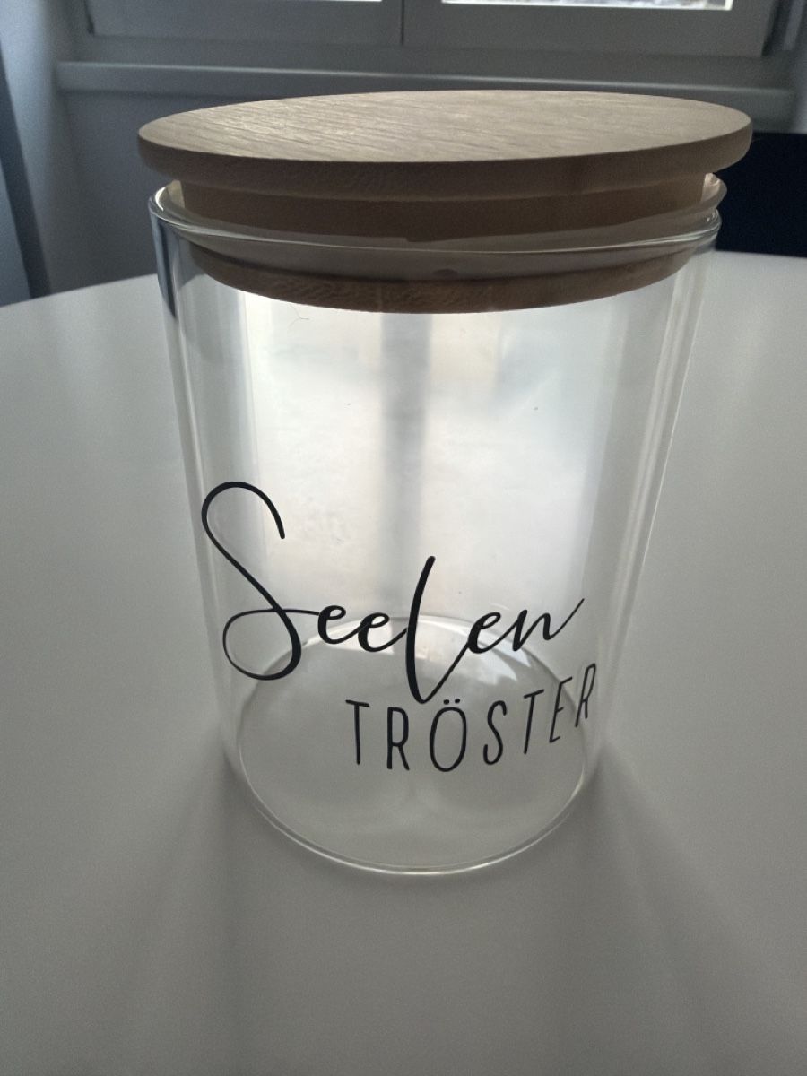 Bicchieri: Vorratsglas Glas mit Holzdeckel selten benutzt – Usato da Sursee venduto da Steffi_2020
