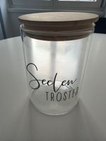 Vorratsglas Glas mit Holzdeckel selten benutzt