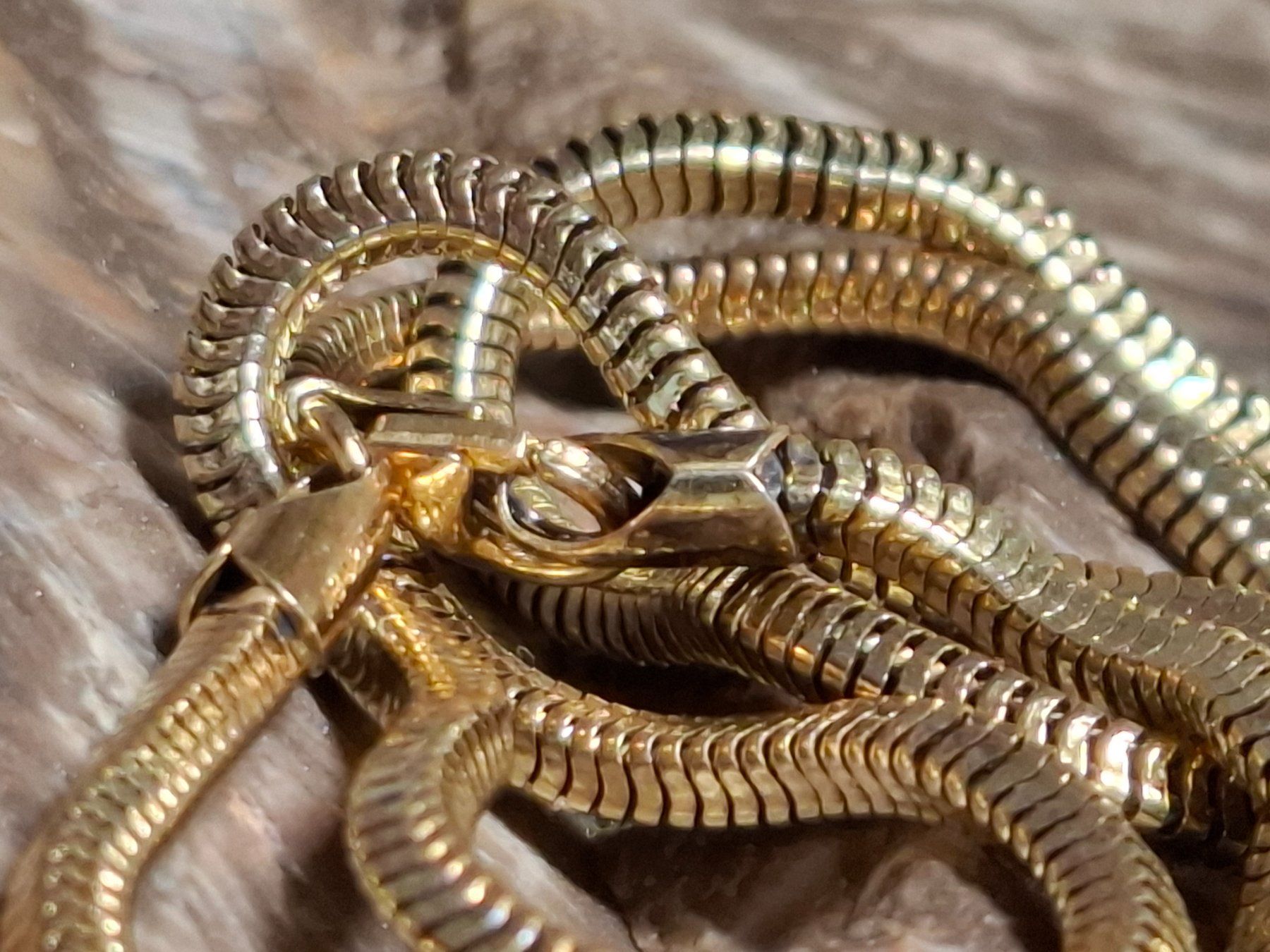 Catenine: Schlangenkette Silber 925 vergoldet – Usato da Zwieselberg venduto da Halifaxmendusli 7