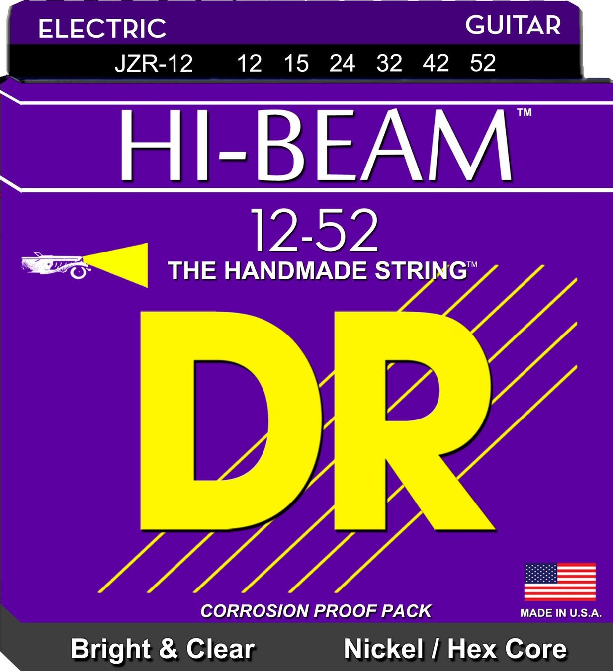 Strumenti musicali: DR Electric Guitar Strings 6-String Hi-Beams @ 12-52 – Nuovo e nell'imballaggio originale da Zofingen venduto da Rodeln
