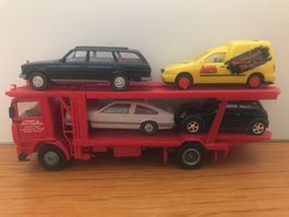 Herpa Volvo Autotransport LKW COTRA mit 4x Autos
