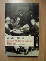 Bekenntnisse eines Bürgers Sàndor Màrai