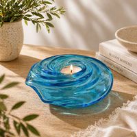 Bougeoir Tourbillon en verre de Murano