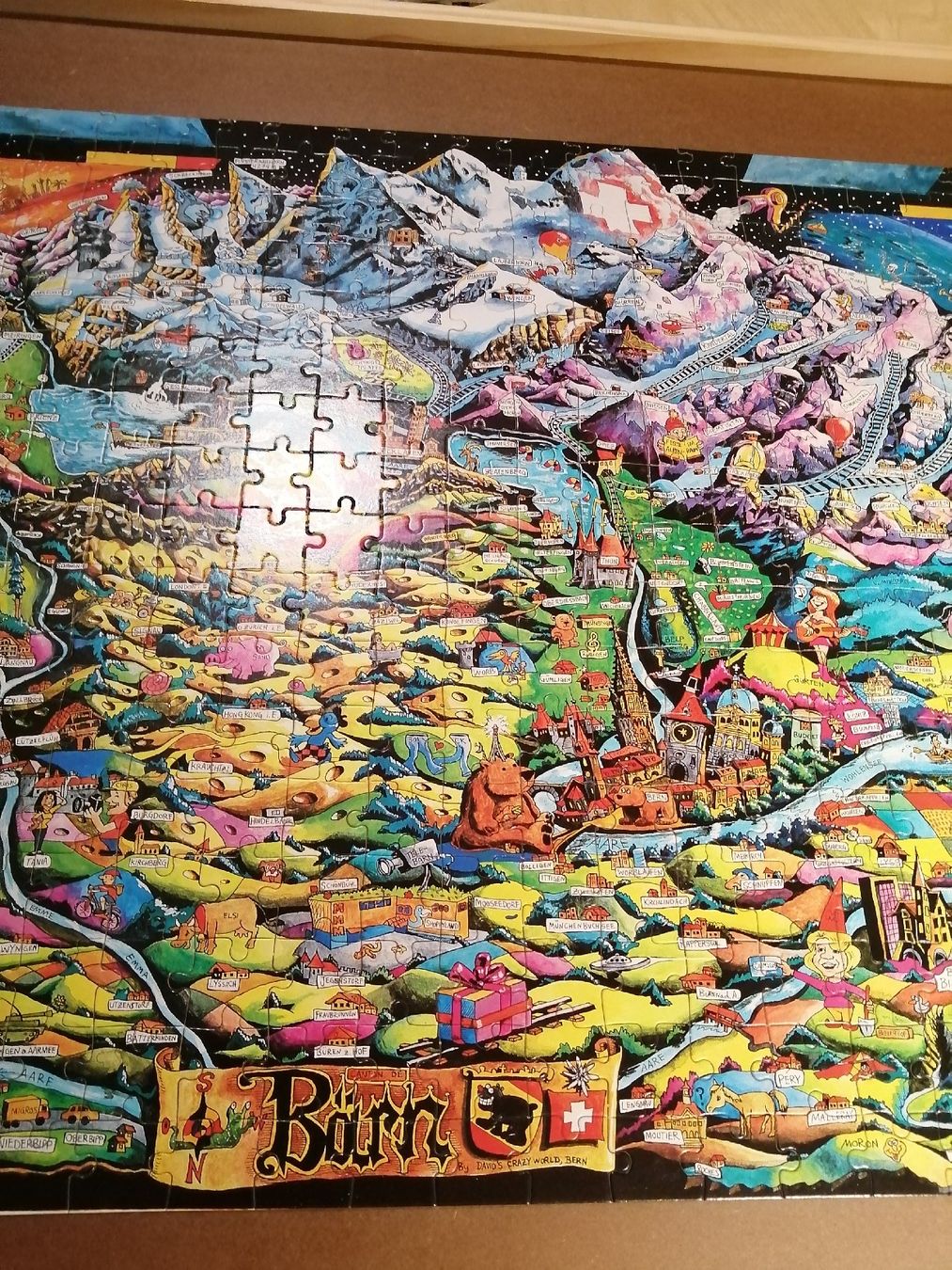 Puzzle: Puzzle Schweiz "Bärn" ca 390 Teile  vollständig – Usato da Honau venduto da holunder3 1