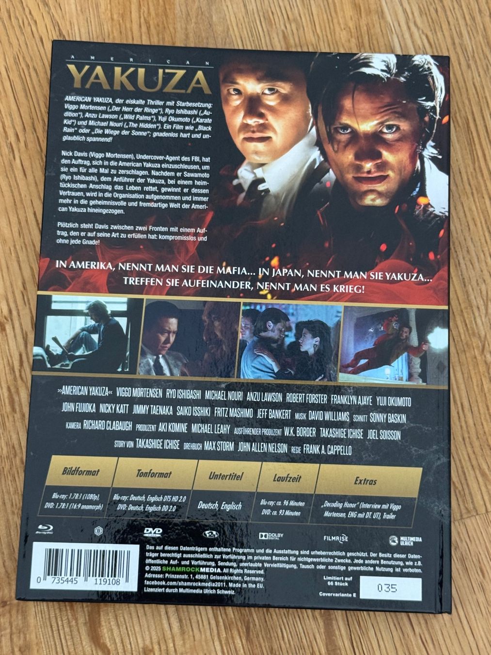 Tutti i DVDs: American Yakuza  Mediabook Cover E – Usato da Oftringen venduto da CatchMeIfYouCan68 3