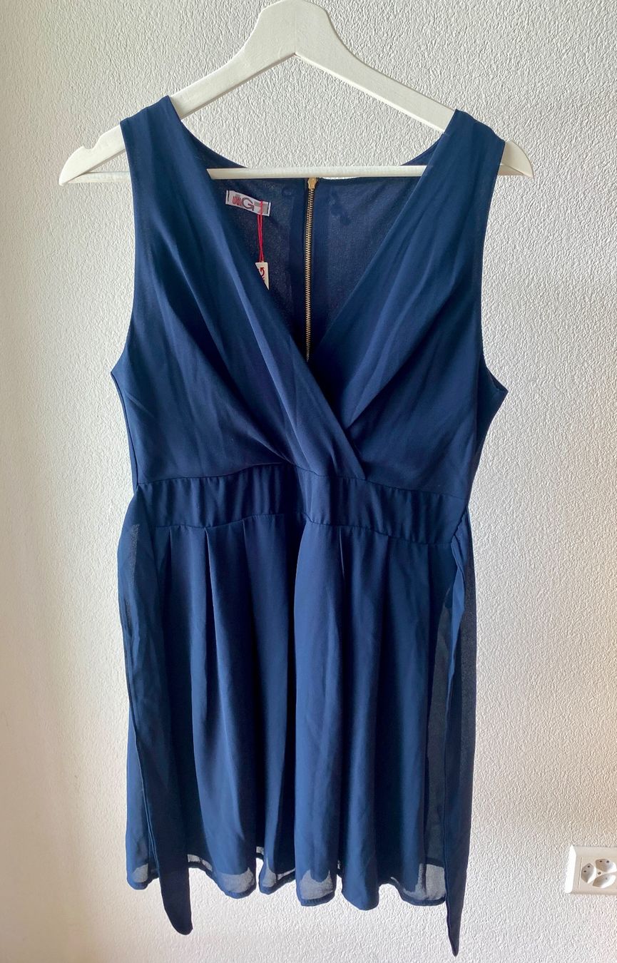 Wal G. Vestiti: WalG Kleid Gr. L Dunkelblau NEU – Nuovo e nell'imballaggio originale da Muensingen venduto da drleevsy