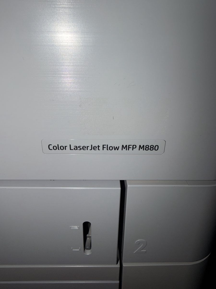 Hewlett Packard Stampanti: Color LaserJet Flow MFP M880 A3, A4 – Difettoso da Winterthur venduto da Schneider.80 1
