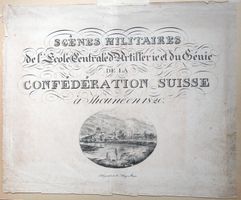 Titelblatt Artillerieschule Thun 1820 selten