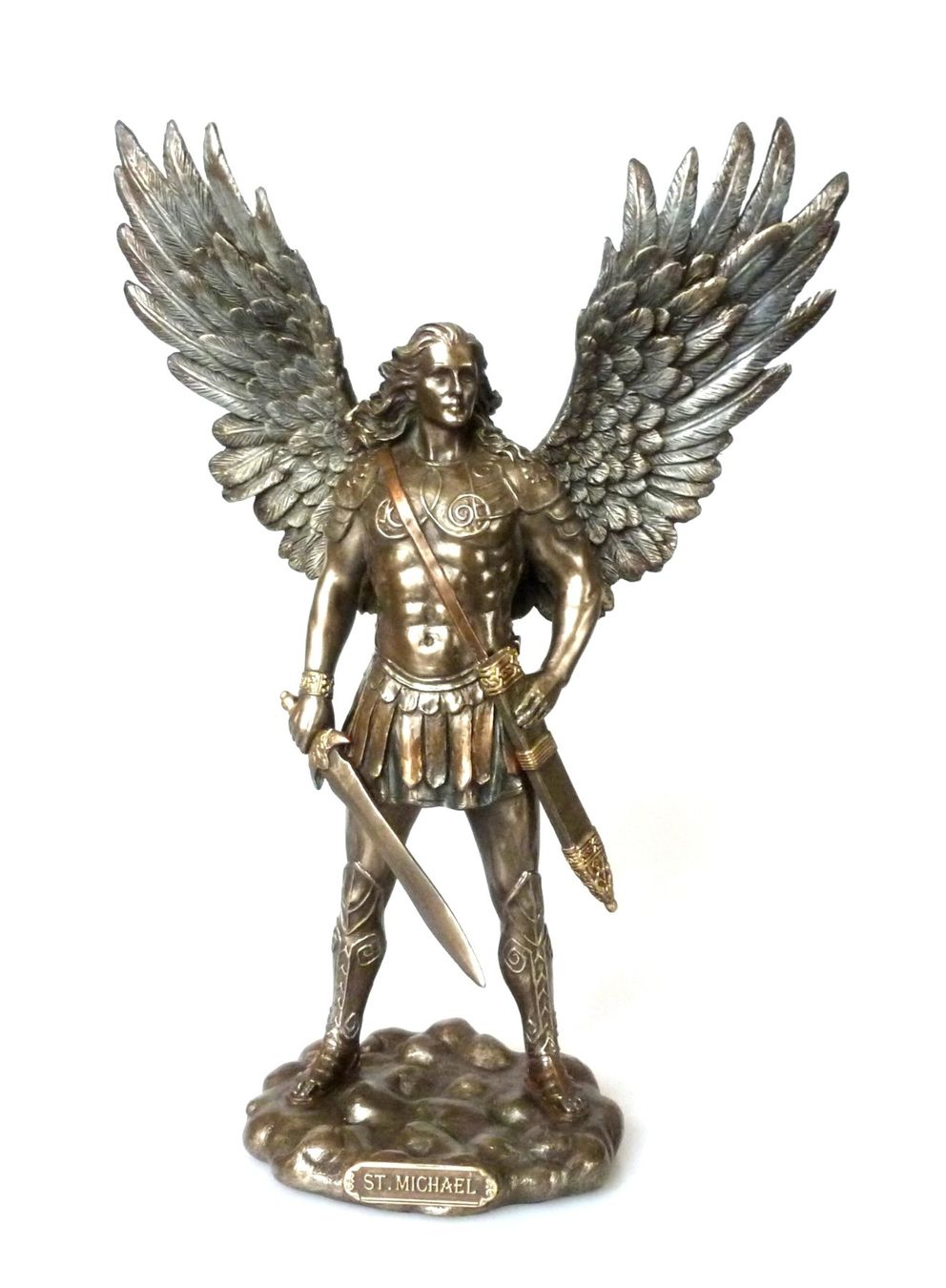 Statuette: St. Michael - Kunstharz-Statue – Nuovo e nell'imballaggio originale da Mauren venduto da Yeelen 1