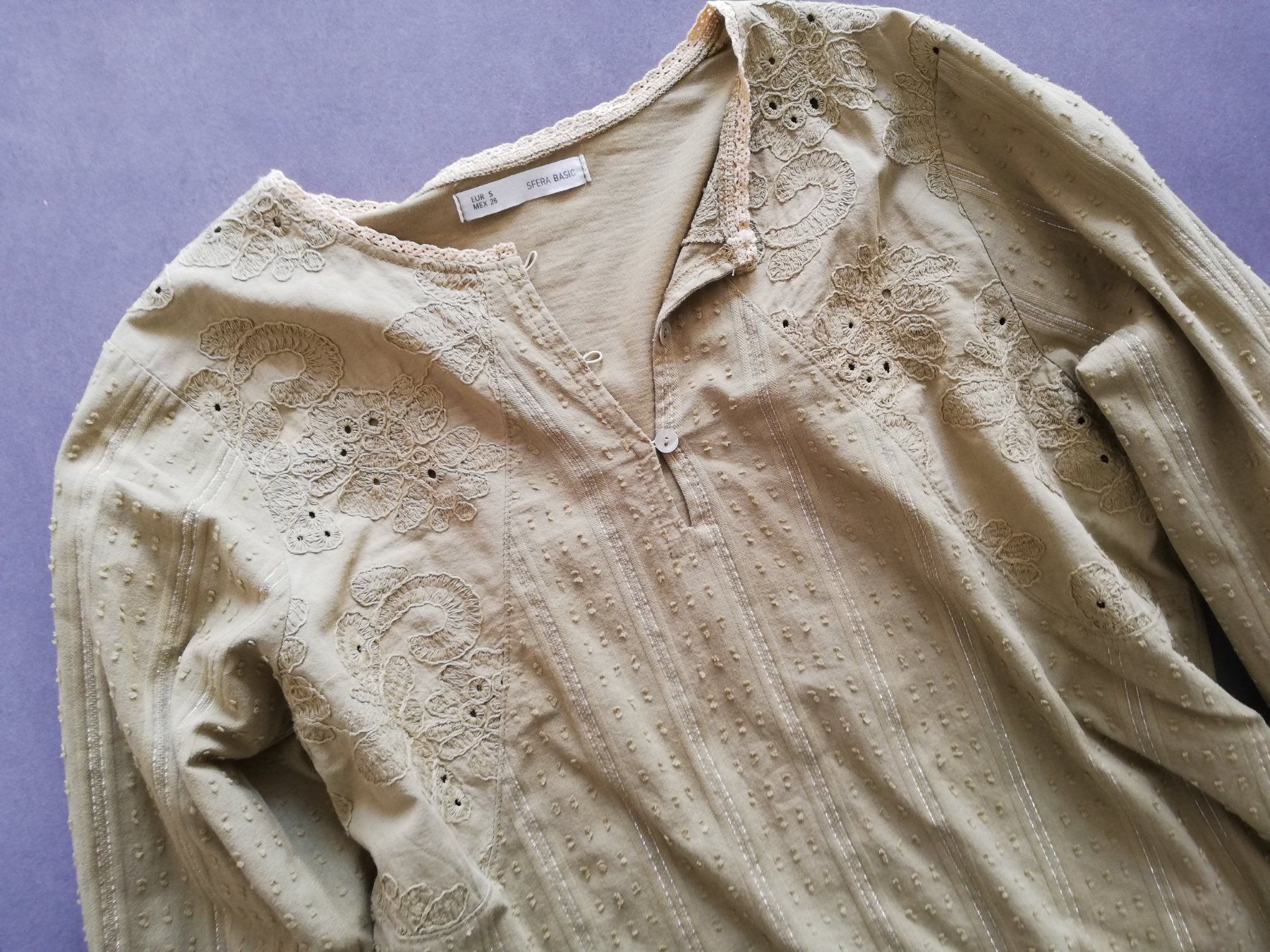 Camicette: Bluse mit Stickerei Gr S Senfgelb – Usato da Untersiggenthal venduto da Marlen59 3