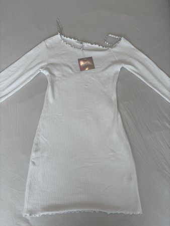 Missguided Sommerkleid, Weiss, Gr. 38, Neu!