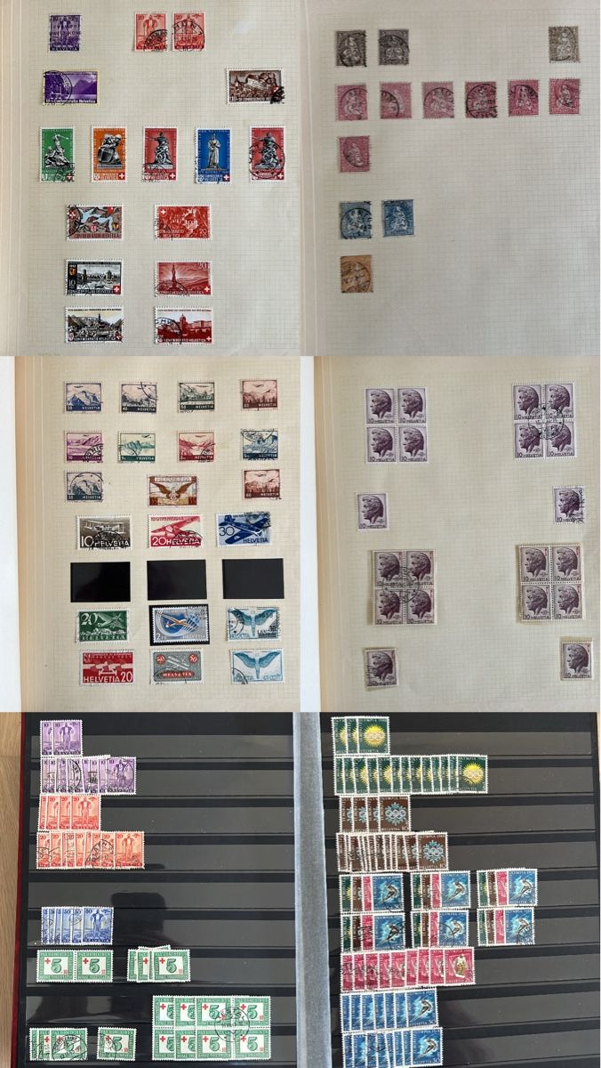 Tous les timbres: Grosser Posten Schweizer Briefmarken  – D'occasion à Braunau par Desil2511 2
