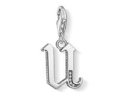 Thomas Sabo Charm Anhänger Buchstabe U mit Zirkonia neu