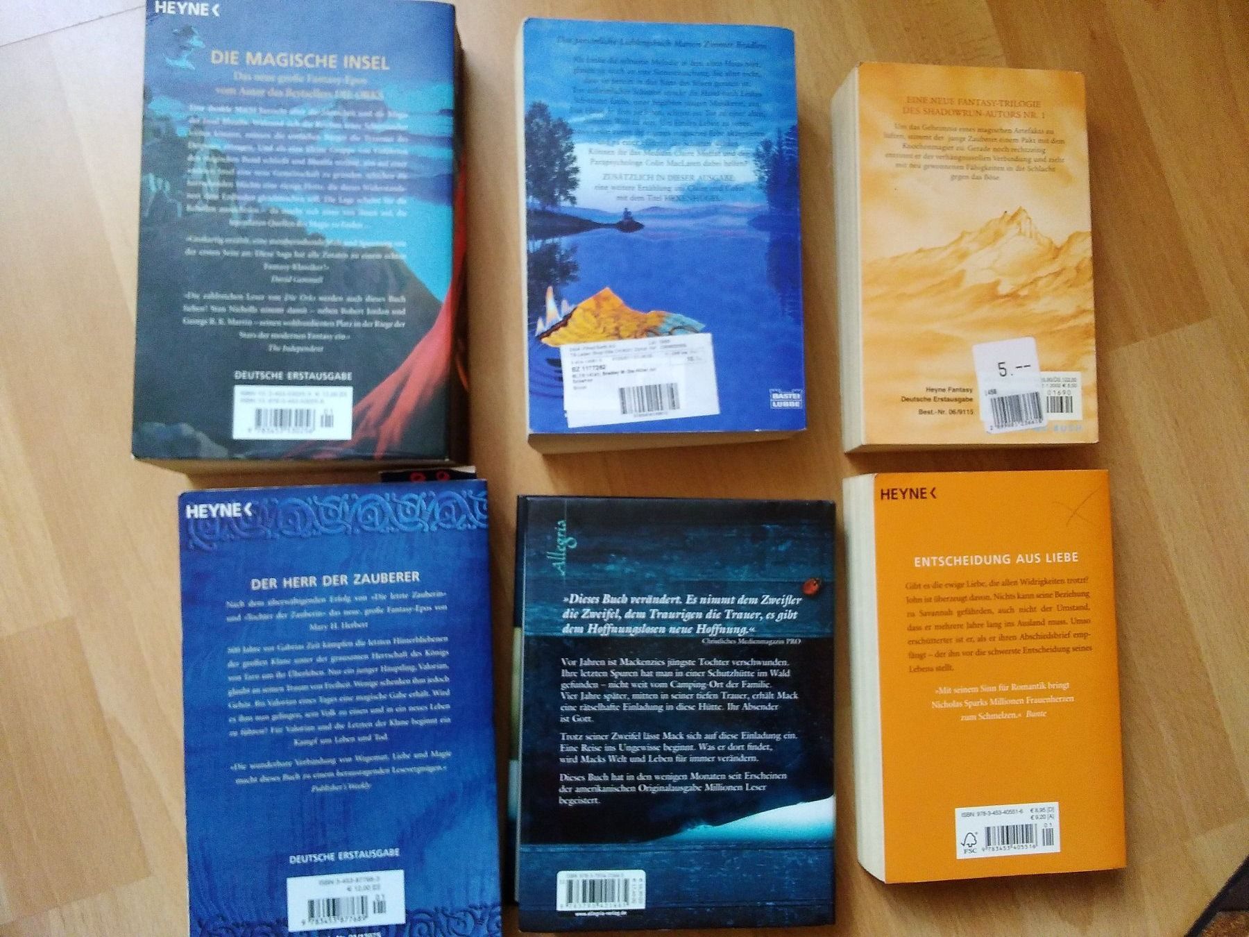 Bücher: FERIENLEKTÜRE 6 div Bücher St. 1.--Fr – Gebraucht aus Killwangen von Freds7 1