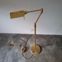 Lampadaire Holtkotter laiton vintage 1980 variateur