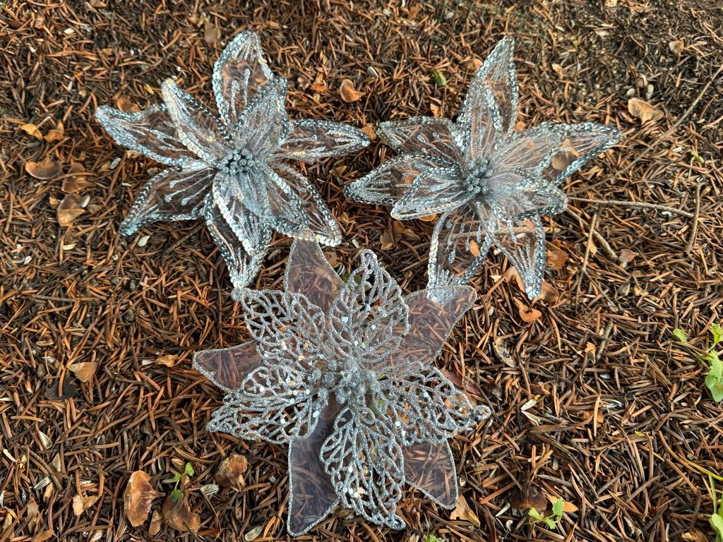 Alle Dekorationen: Hochzeit - Blume - Eiskristall - Glitzer - silber - neu – Neu (gemäss Beschreibung) aus Zürich von Alot16 4