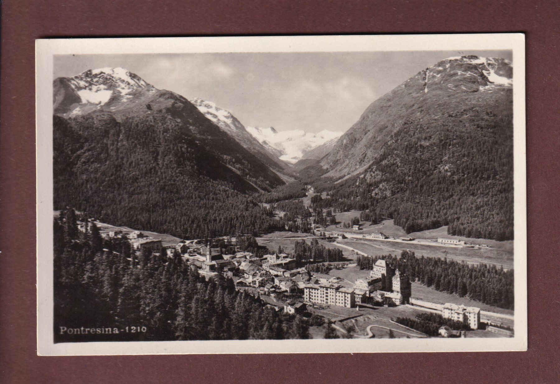 Ansichtskarten: PONTRESINA - 1944 Feldpost – Gebraucht aus Pully von nicecards-shop