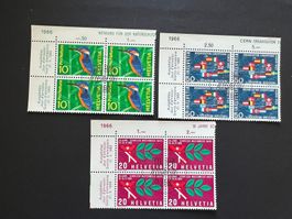 CH Serie 4er Block ZNr. 439-441 ET.mit Eckrand  (4298)