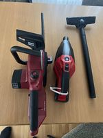 Einhell Akku-Kettensäge und Handstaubsauger  Komplettset