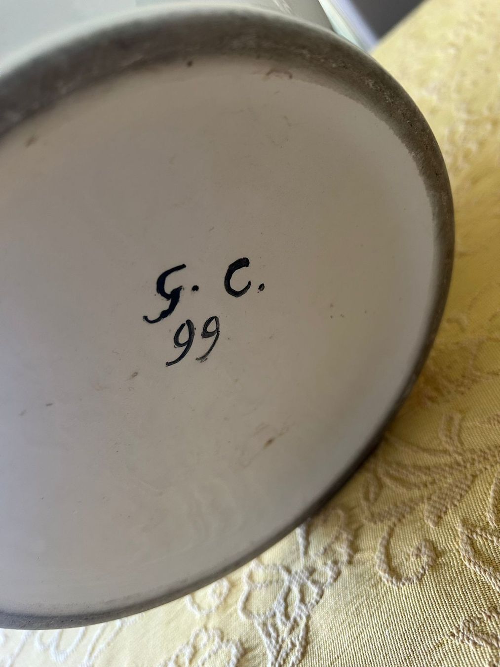 Vasi & Recipienti: Grande vaso cache pot dipinto a mano GC 99 – Usato da Melano venduto da H-Sara 5