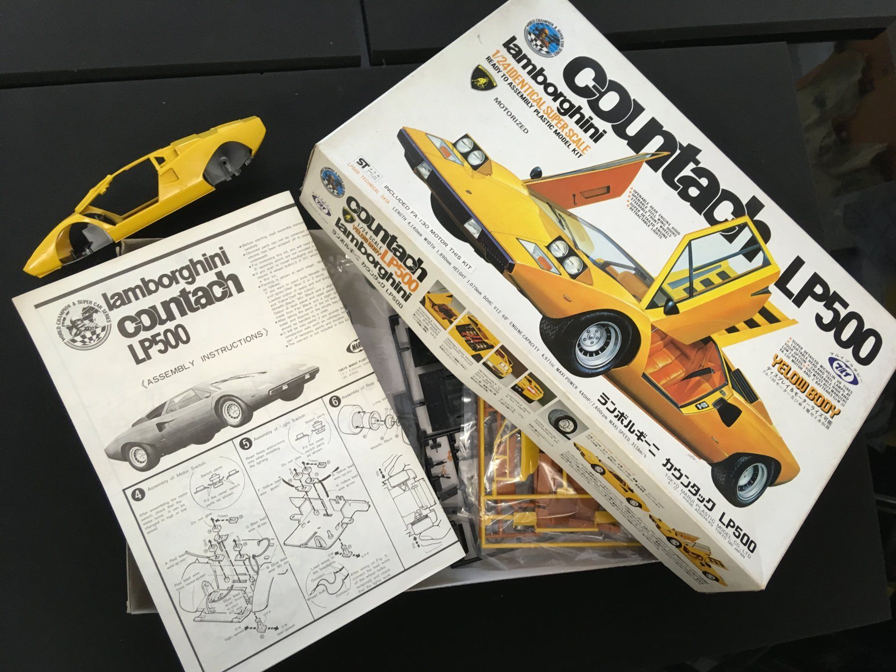 Lamborghini Modellini d'auto: Marui 1/24 Lamborghini Countach LP 500 – Nuovo e nell'imballaggio originale da Felben-Wellhausen venduto da mac.ital 2