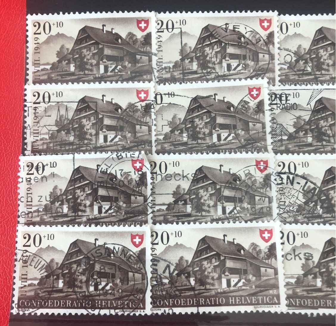 Tutti i francobolli: Nr.B 44 mit Stempel Einsteckkarte Voll – Usato da Aarau venduto da Billa007 1