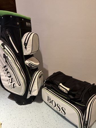 BOSS Green Golf Set. Caddy Bag + Duffle Bag. Neu mit Hangtag