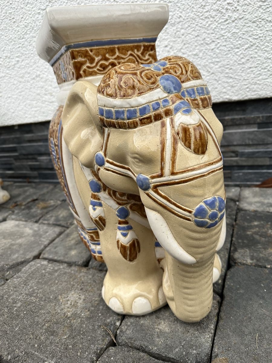 Sculture & Statue: Indischer Elefant aus Keramik 45cm – Usato da Lupsingen venduto da New-Haven 1