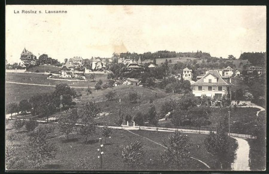 Ansichtskarten: La Rosiaz sur Lausanne, circulée 1927 – Gebraucht aus Frauenfeld von POML