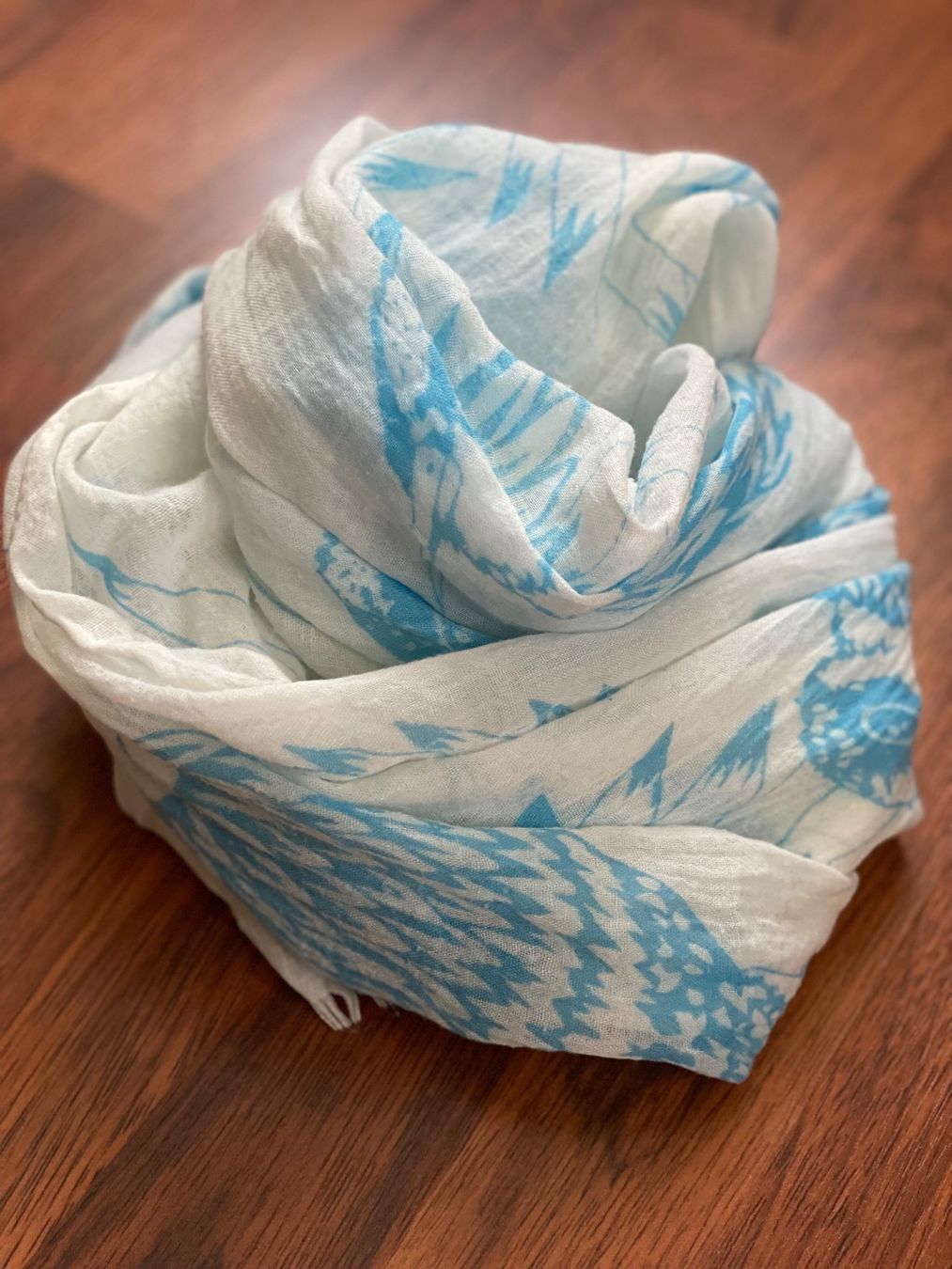 Foulard & Sciarpe: Leichter Sommer-Schal mit Vogelmotiv – Usato da Stadel b. Niederglatt venduto da sandart