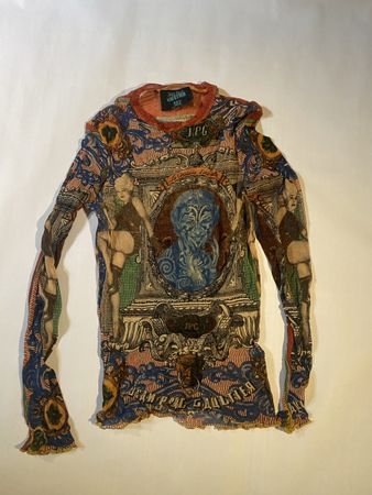 Jean Paul Gaultier Maille Top, JPG Iconic Print, Italy