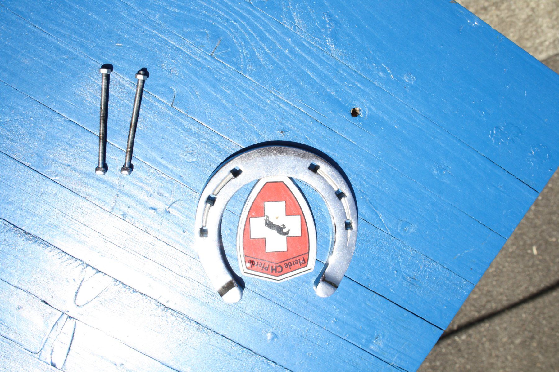 Altro in Accessori per animali: HUFEISEN VERCHROMT MIT EMBLEM CH PFERDE – Usato da Wauwil venduto da Pneuedy 4