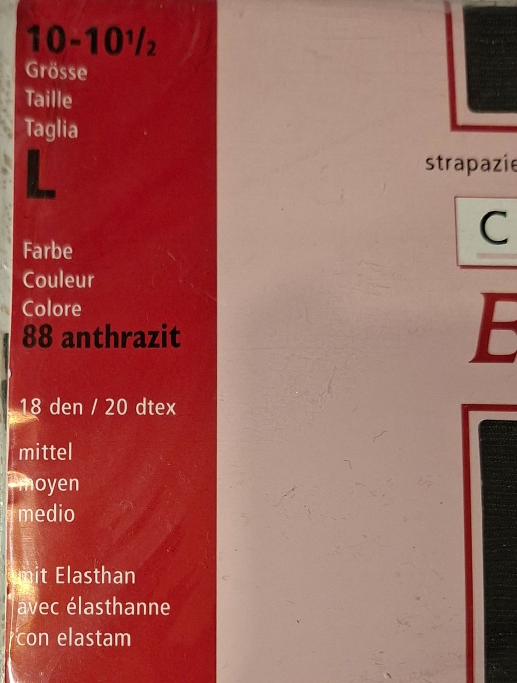 Migros Calze & Collant: Migros Classics Exelent Strumpfhose 18den Gr.L Anthrazit – Nuovo e nell'imballaggio originale da Amriswil venduto da Celini3 4