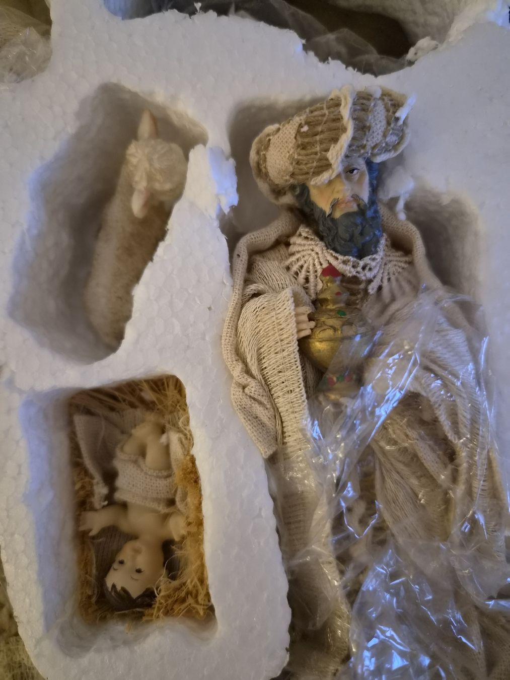 Toutes les décorations: Weihnachtskrippe Figuren Set im Styropor-Einsatz gepflegt – Neuf (Voir description) à Kreuzlingen par denden03 6