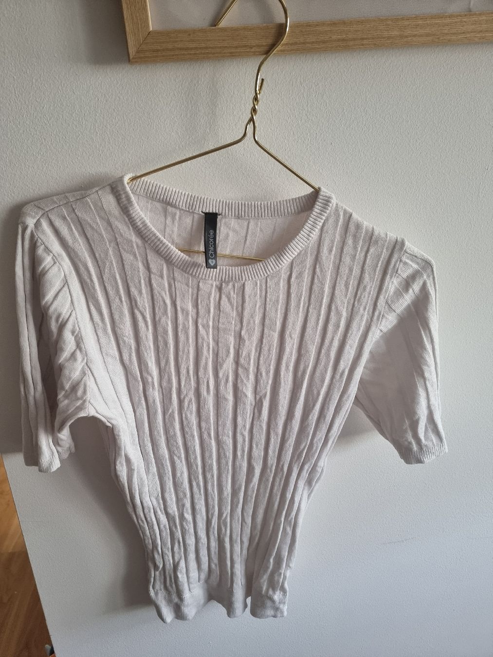 T-Shirts: Sommerliches Rippstrick-Shirt – Gebraucht aus Altstätten SG von melii._.98