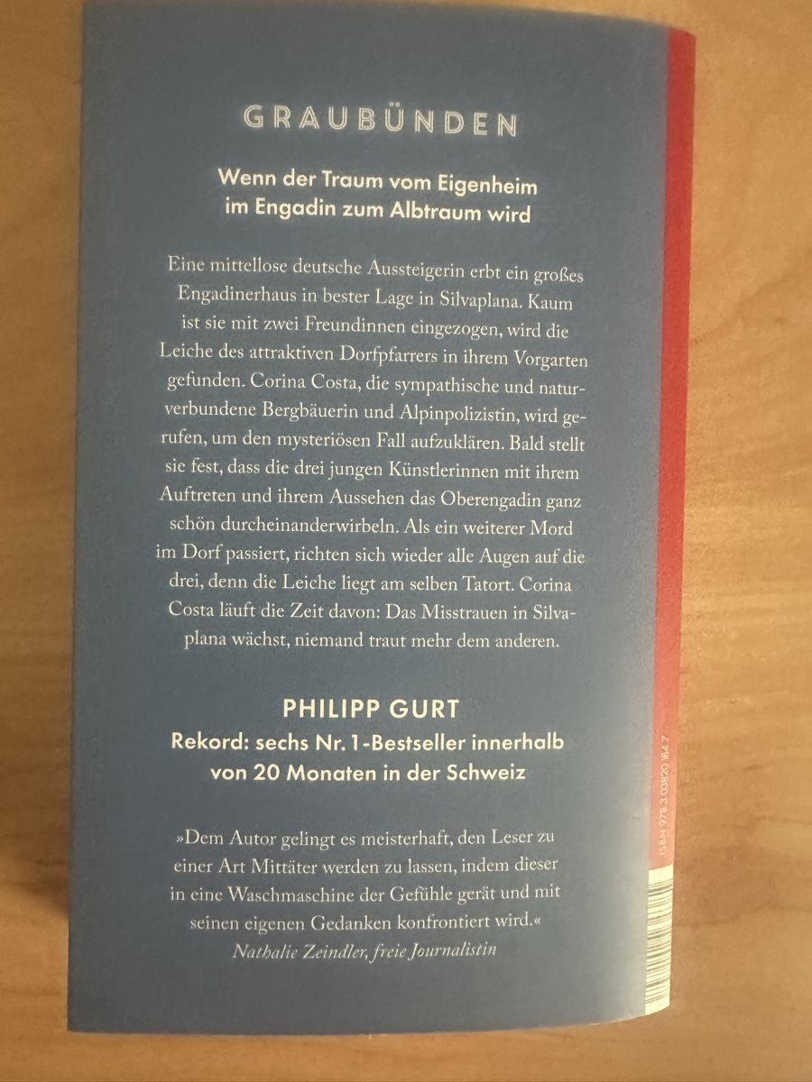 Libri: Philipp Gurt Engadiner Rache Taschenbuch neu – Usato da Thalheim an der Thur venduto da Pfeiffer01 1