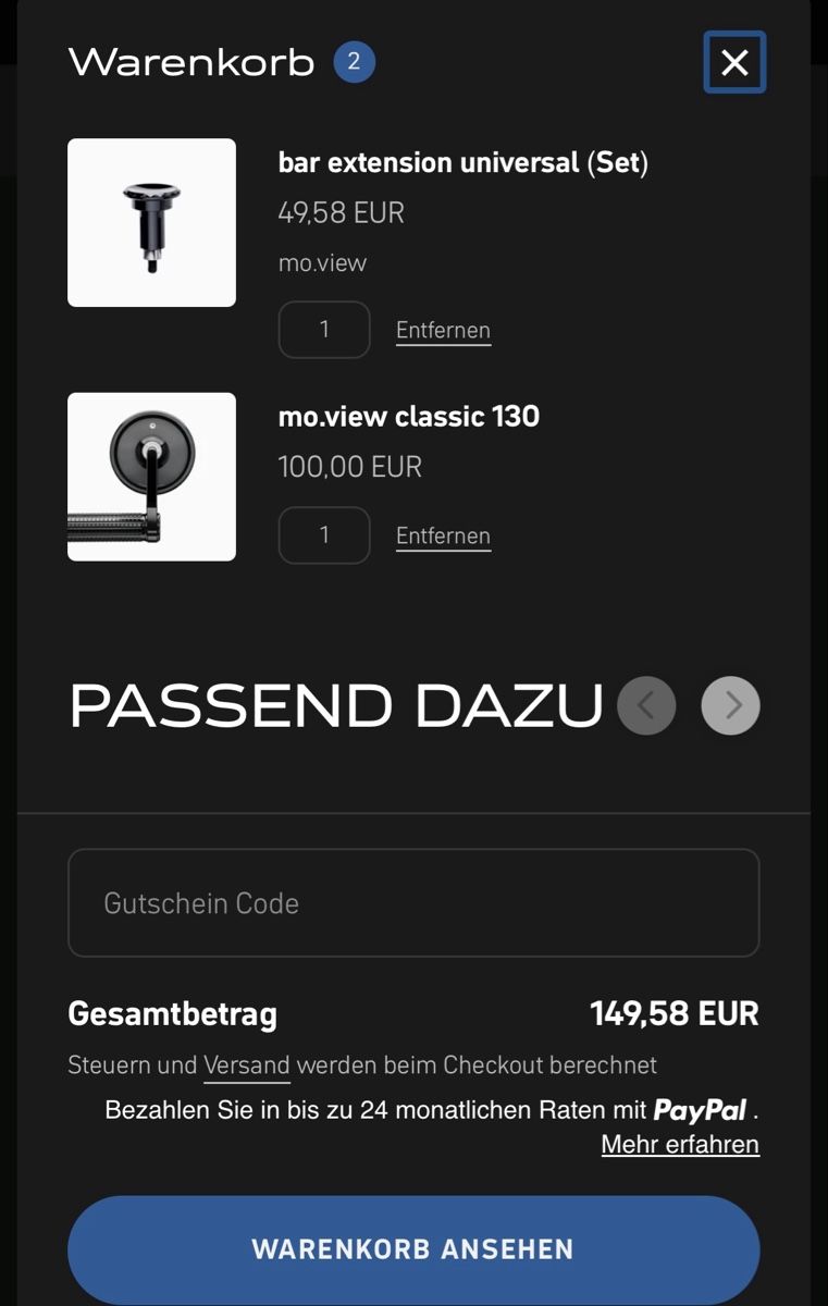 Alle Motorradersatzteile: Motogadget Spiegel – Gebraucht aus Basel von D_97 2