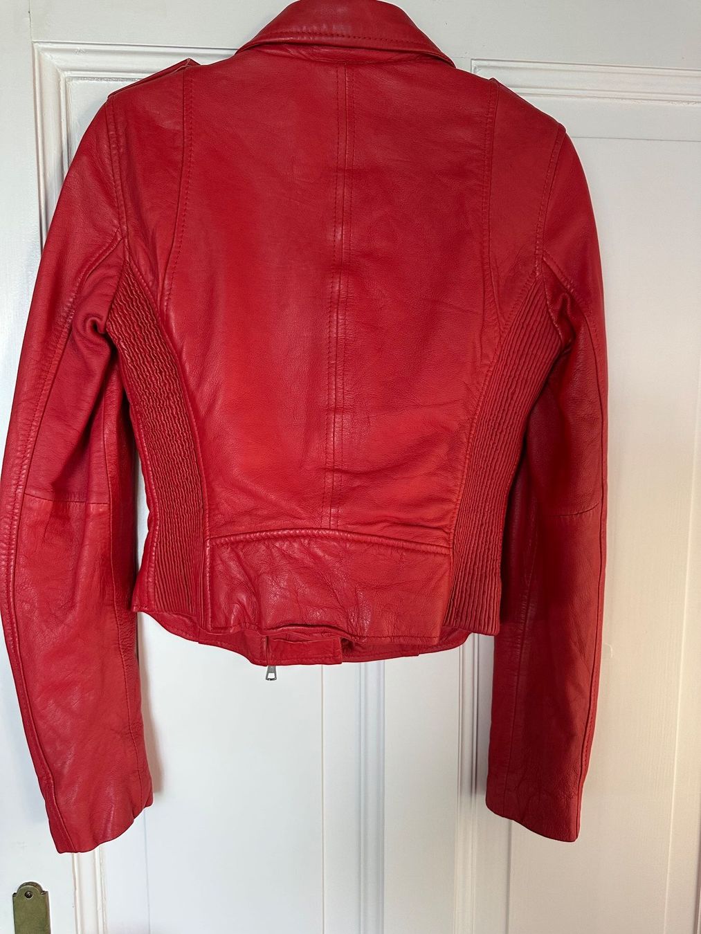 Zara Jacken: Zara Echtleder Jacke rot, Gr. S – Gebraucht aus Castagnola von petrkars11 1