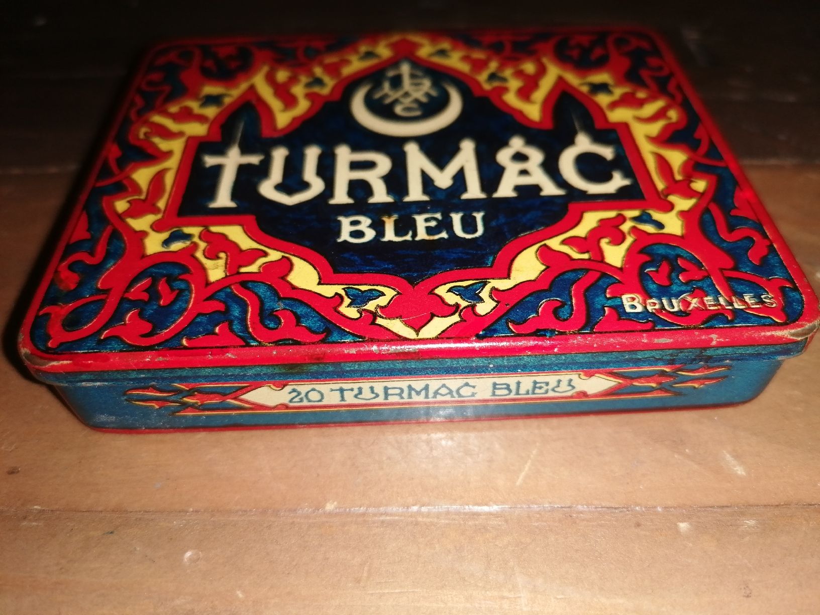 Tabak: Antike Blechdose Turmac Bleu 20 Zigs  – Gebraucht aus Zürich von Tin4Life 1