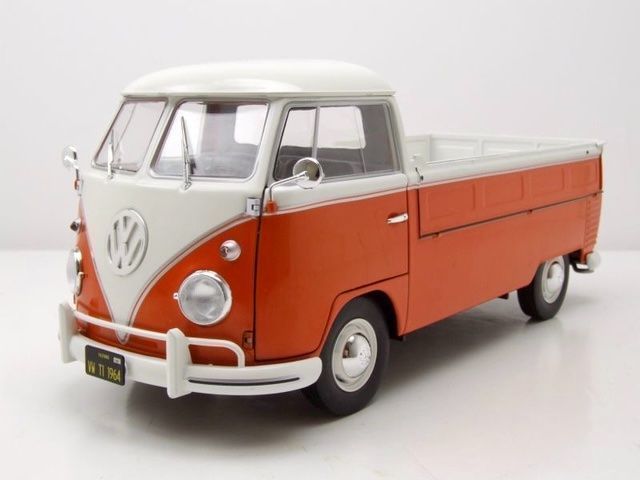 Volkswagen Modellini d'auto: VW T1 PRITSCHE MIT SURFBOARD IN 1:18 – Nuovo e nell'imballaggio originale da Erlenbach im Simmental venduto da Model_box