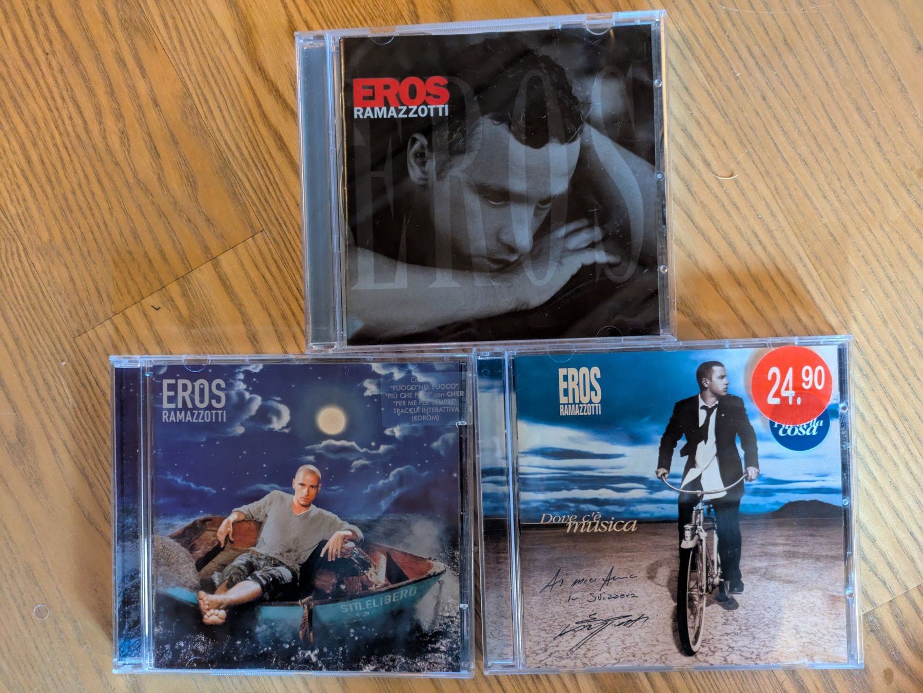 CD: 3 Eros Ramazotti CDs – Usato da Männedorf venduto da Pacer19