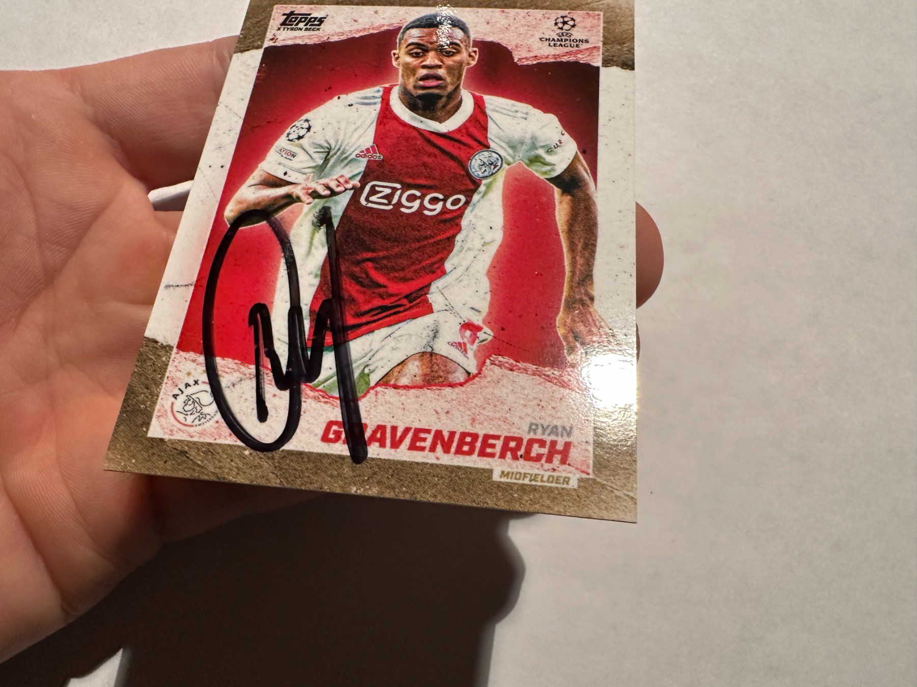 Panini Carte collezionabili: 2021 Topps Ryan Gravenbergh on card Auto – Usato da Hagendorn venduto da Pokecollectorch 2