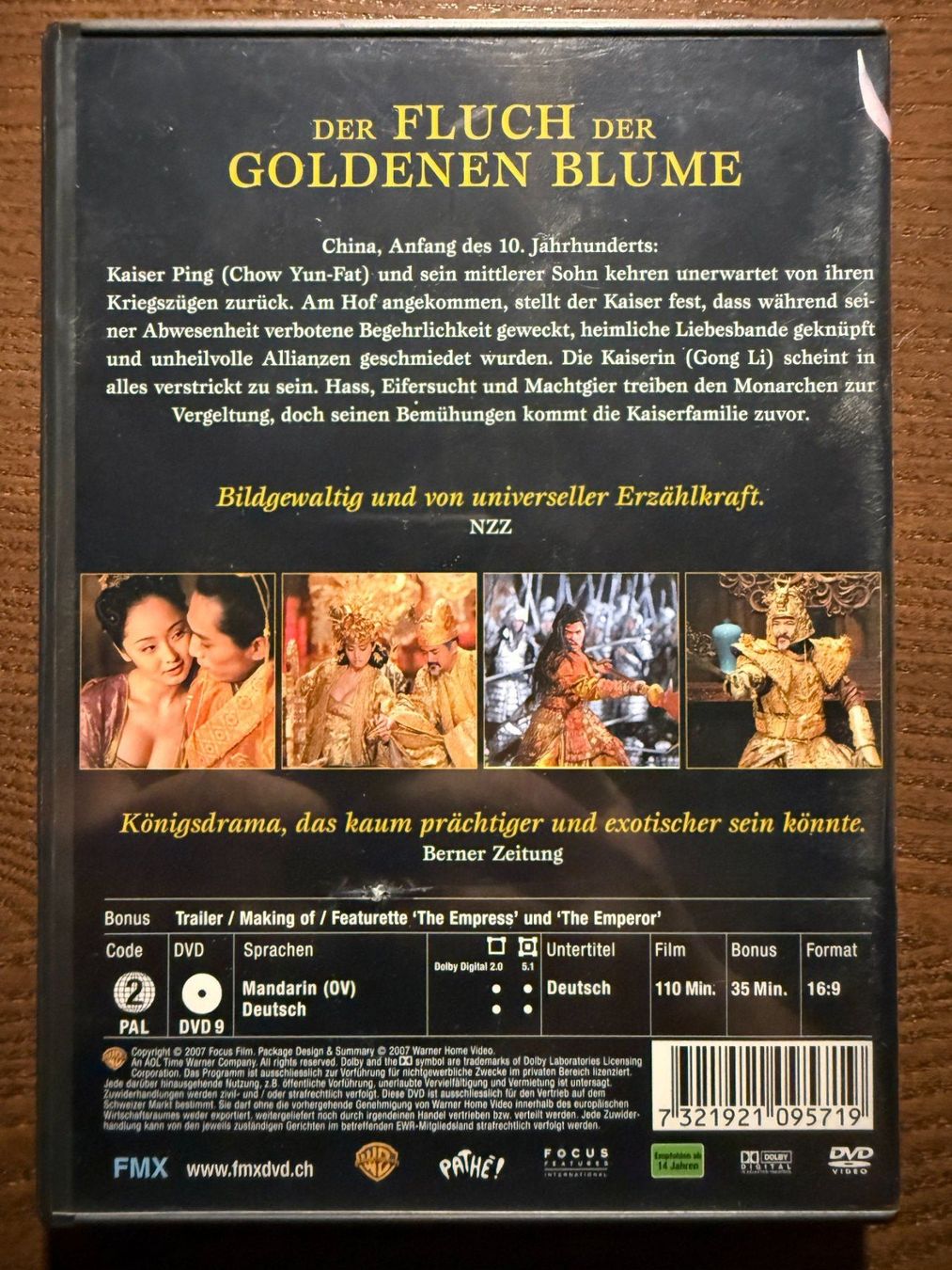 Tutti i DVDs: Der Fluch der goldenen Blume – Usato da Zürich venduto da FilmFreunde 1