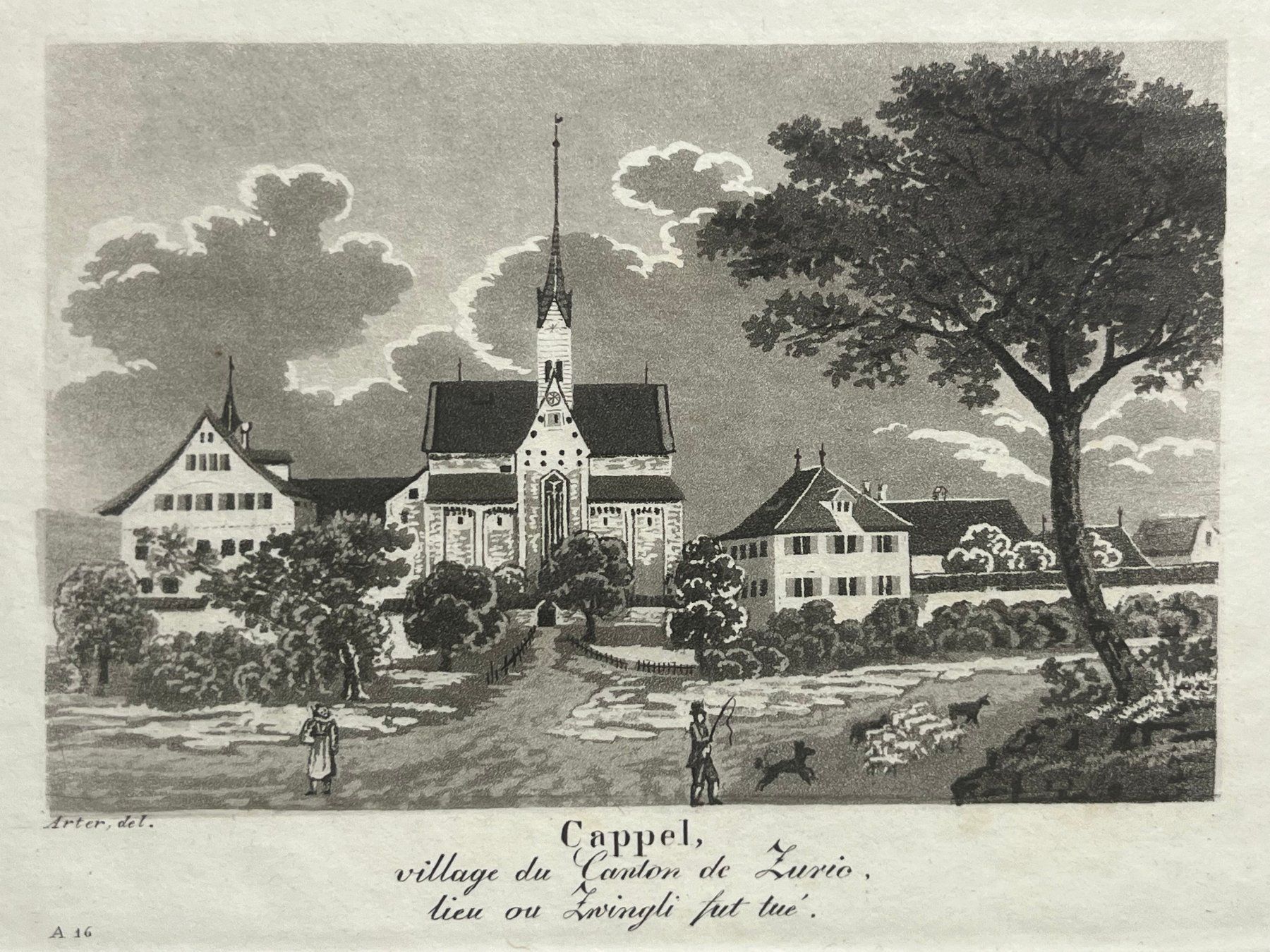 Incisioni: CAPPEL - Kappel a.A. - Originalstich - Arter – Usato da Fällanden venduto da huk46