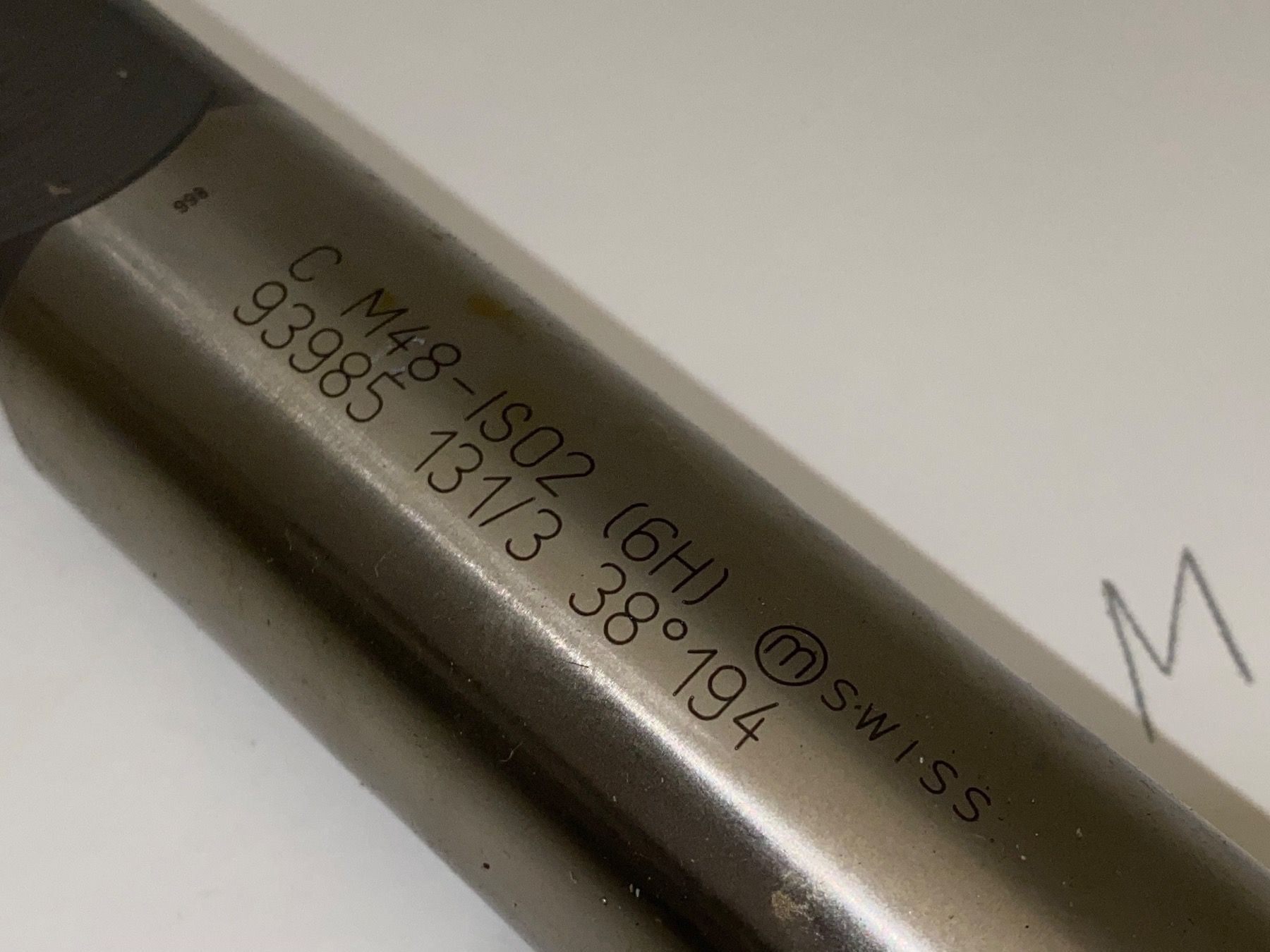 Tutti gli attrezzi: M48 Gewindeschneider Gewindebohrer Handgewindebohrer neu – Nuovo (secondo la descrizione) da Boswil venduto da ABLagerBoswil 1