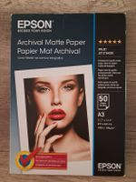 Carta opaca Epson A3 50 fogli, perfetta per stampe estive ☀️