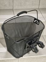 Fahrradkorb vorne schwarz mit Lenker Befestigung