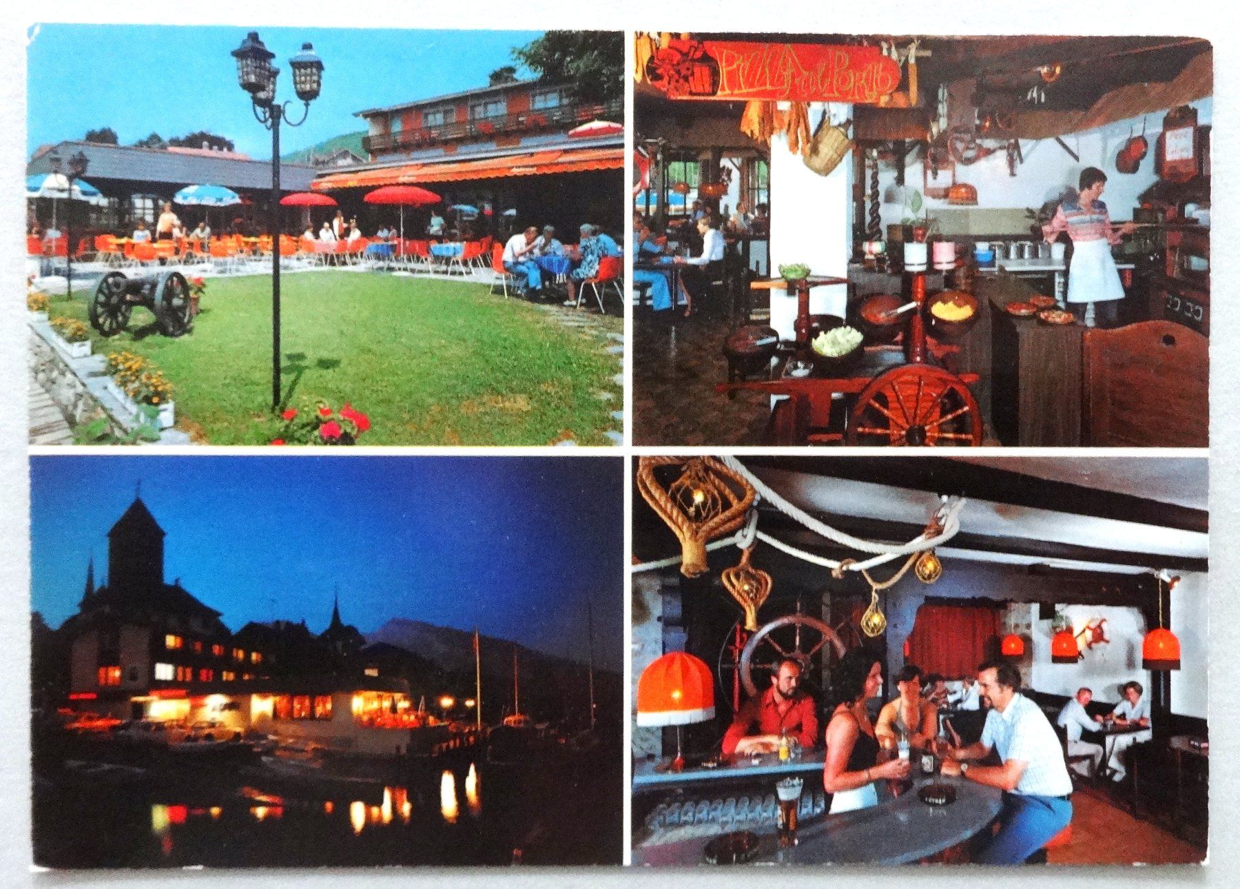 Cartoline postali: Hotel-Rest. Seegarten, Spiez am Thunersee – Usato da Fétigny venduto da Billy2miny