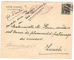 Lettre taxée pour Zürich le 12.IV.26