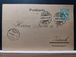 Favre & Cie, Zürich, 1904 gelaufen